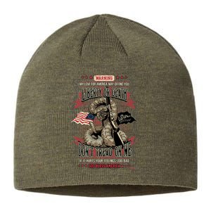 Don't Tread On Me Warning Sustainable Beanie