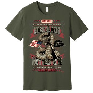 Don't Tread On Me Warning Premium T-Shirt