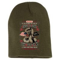 Don't Tread On Me Warning Short Acrylic Beanie