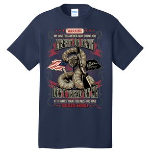 Don't Tread On Me Warning Tall T-Shirt