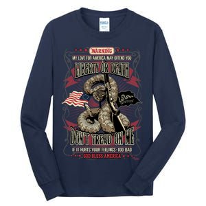 Don't Tread On Me Warning Tall Long Sleeve T-Shirt