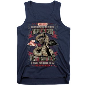 Don't Tread On Me Warning Tank Top