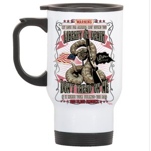 Don't Tread On Me Warning Stainless Steel Travel Mug