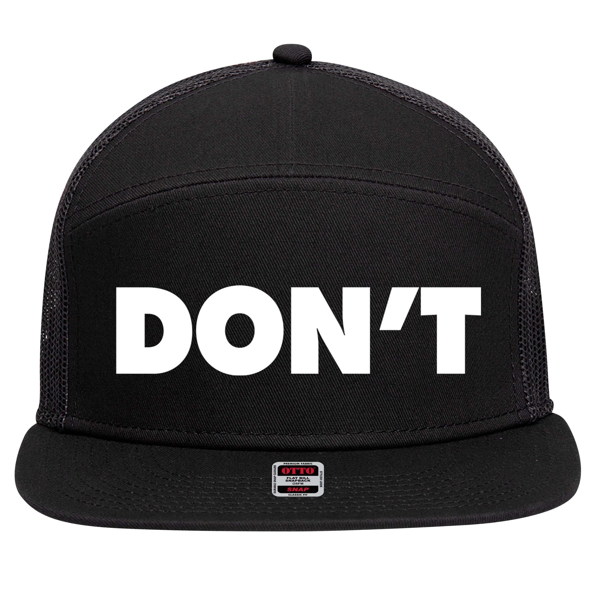 Don't Wild Aloof Rebel Schitt's Creek 7 Panel Mesh Trucker Snapback Hat