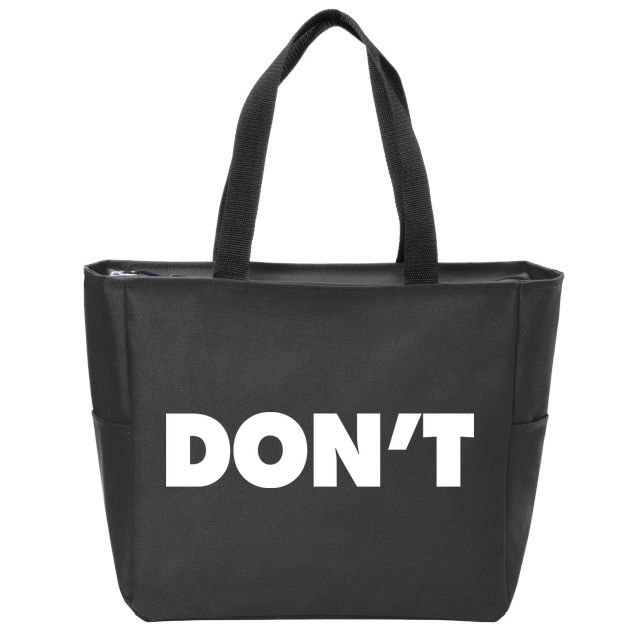 Don't Wild Aloof Rebel Schitt's Creek Zip Tote Bag