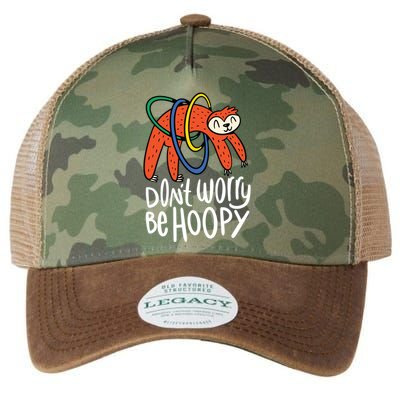 Don't Worry Be Hoopy Sloth Legacy Tie Dye Trucker Hat
