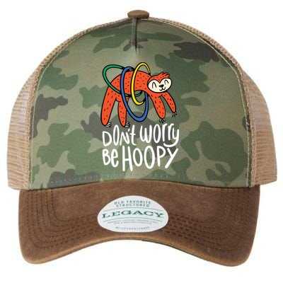 Don't Worry Be Hoopy Sloth Legacy Tie Dye Trucker Hat