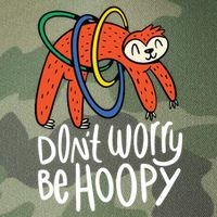 Don't Worry Be Hoopy Sloth Legacy Tie Dye Trucker Hat