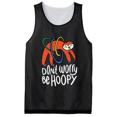 Don't Worry Be Hoopy Sloth Mesh Reversible Basketball Jersey Tank