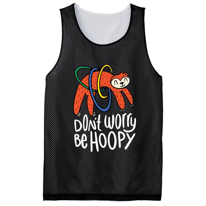 Don't Worry Be Hoopy Sloth Mesh Reversible Basketball Jersey Tank