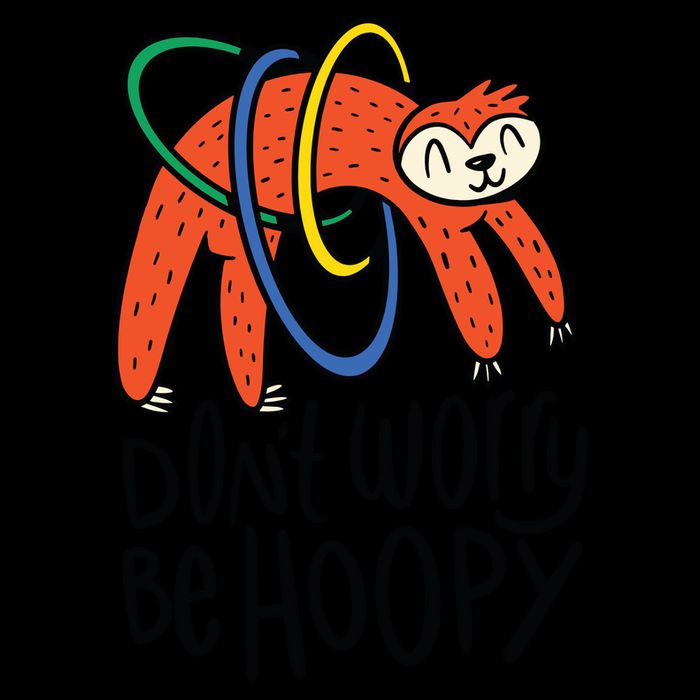 Don't Worry Be Hoopy Sloth 16oz Travel Tumbler