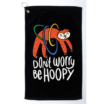 Don't Worry Be Hoopy Sloth Golf Towel