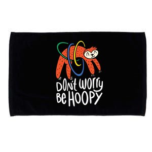 Don't Worry Be Hoopy Sloth Microfiber Hand Towel