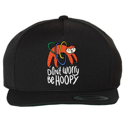 Don't Worry Be Hoopy Sloth Wool Snapback Cap