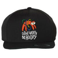Don't Worry Be Hoopy Sloth Wool Snapback Cap