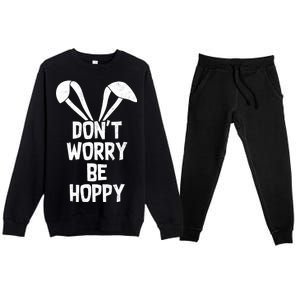 Don't Worry Be Hoppy Premium Crewneck Sweatsuit Set