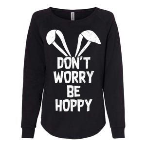 Don't Worry Be Hoppy Womens California Wash Sweatshirt