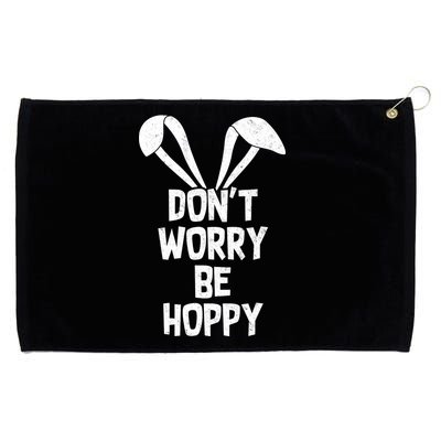 Don't Worry Be Hoppy Grommeted Golf Towel