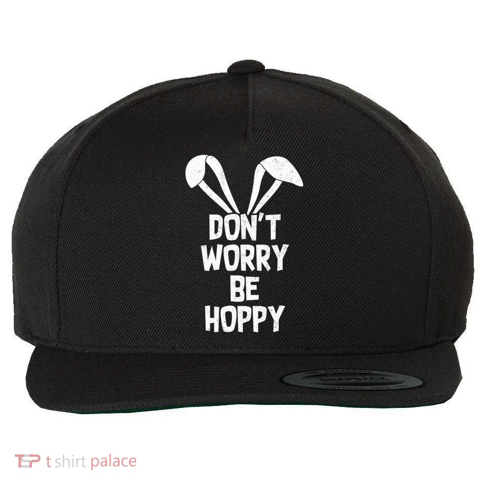 Don't Worry Be Hoppy Wool Snapback Cap