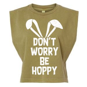 Don't Worry Be Hoppy Garment-Dyed Women's Muscle Tee