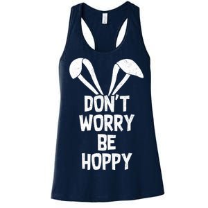 Don't Worry Be Hoppy Women's Racerback Tank