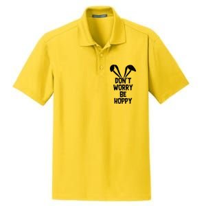 Don't Worry Be Hoppy Dry Zone Grid Polo