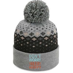 Don't Worry Beer Happy The Baniff Cuffed Pom Beanie