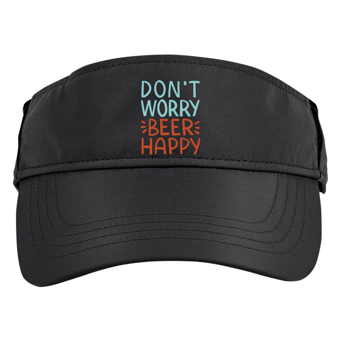 Don't Worry Beer Happy Adult Drive Performance Visor