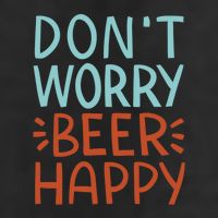 Don't Worry Beer Happy Golf Towel