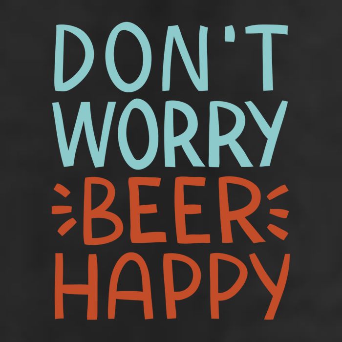 Don't Worry Beer Happy Golf Towel