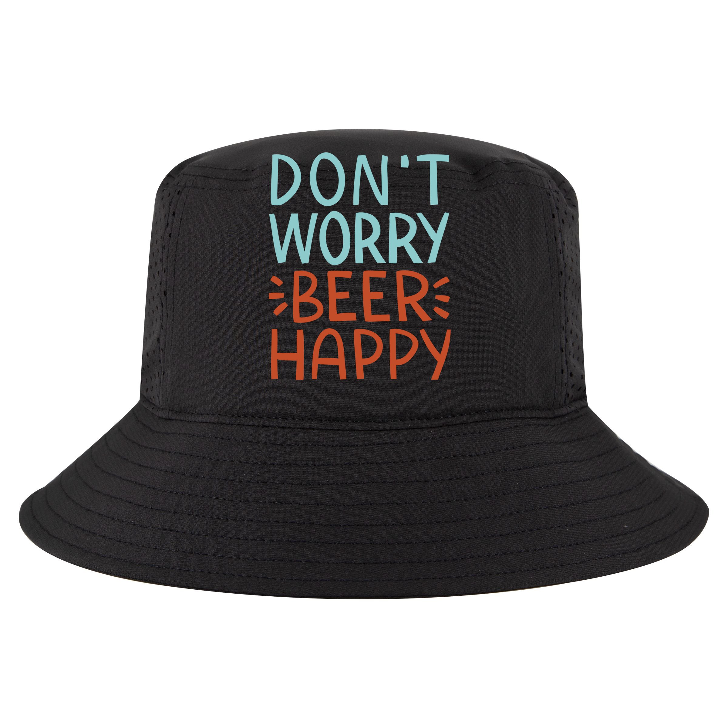 Don't Worry Beer Happy Cropped Pullover Crew