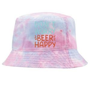 Don't Worry Beer Happy Tie-Dyed Bucket Hat