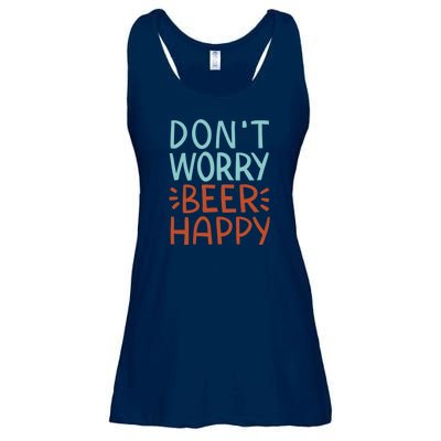 Don't Worry Beer Happy Ladies Essential Flowy Tank