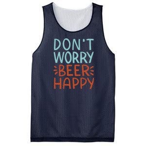 Don't Worry Beer Happy Mesh Reversible Basketball Jersey Tank