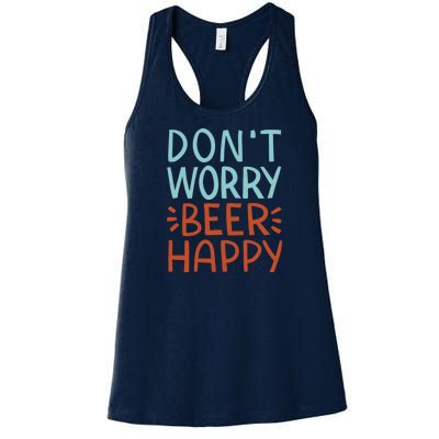 Don't Worry Beer Happy Women's Racerback Tank