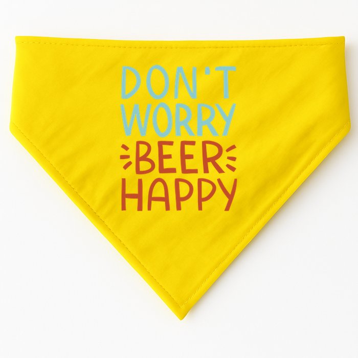 Don't Worry Beer Happy USA-Made Doggie Bandana