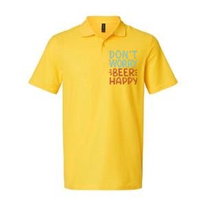 Don't Worry Beer Happy Softstyle Adult Sport Polo