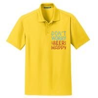 Don't Worry Beer Happy Dry Zone Grid Polo