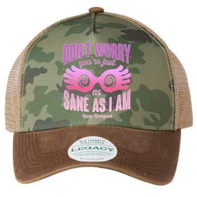 Don't Worry You're Just As Sane As I Am Luna Lovegood Legacy Tie Dye Trucker Hat