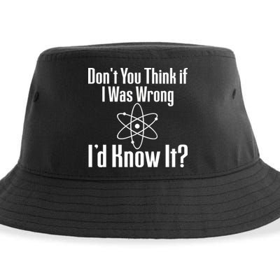 Don't You Think That If I Was Wrong I'd Know It? Sustainable Bucket Hat