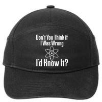 Don't You Think That If I Was Wrong I'd Know It? 7-Panel Snapback Hat