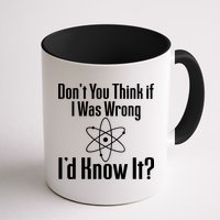 Don't You Think That If I Was Wrong I'd Know It? Mug