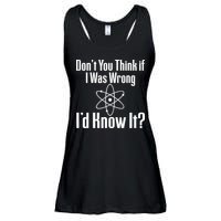 Don't You Think That If I Was Wrong I'd Know It? Ladies Essential Flowy Tank