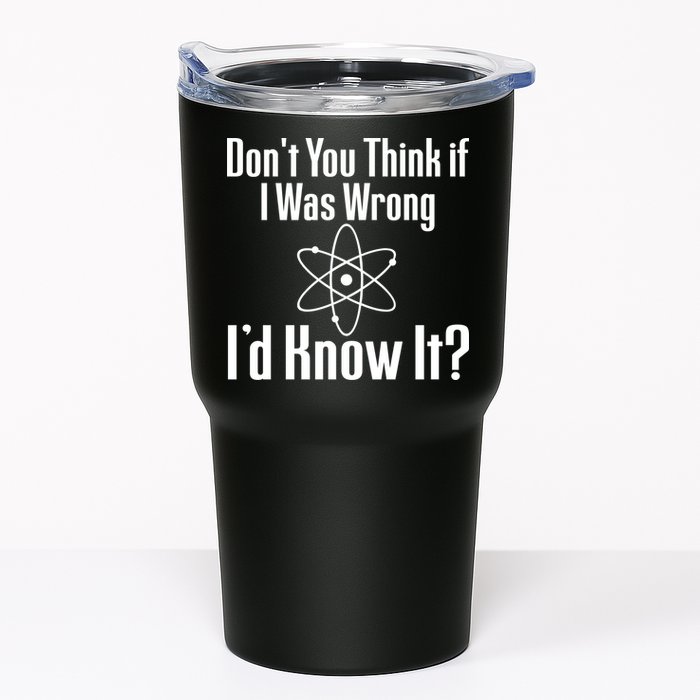 Don't You Think That If I Was Wrong I'd Know It? Tumbler