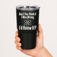 Don't You Think That If I Was Wrong I'd Know It? Tumbler