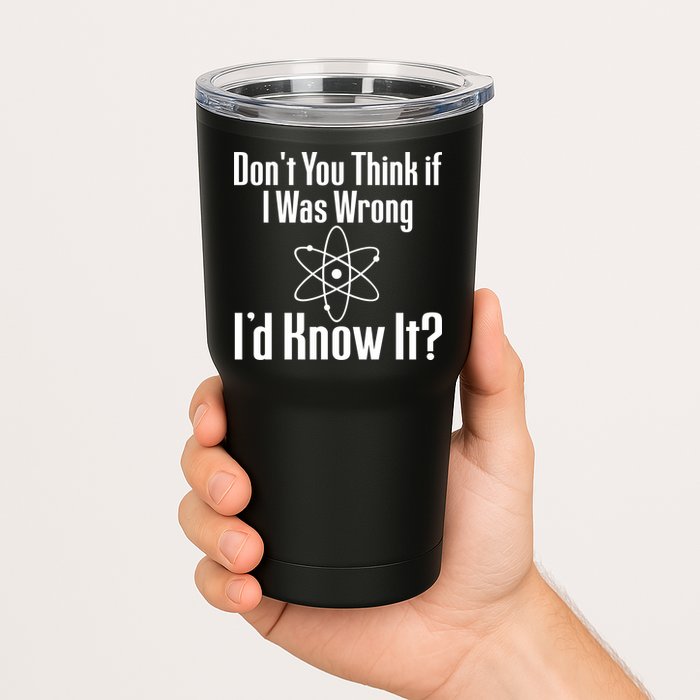 Don't You Think That If I Was Wrong I'd Know It? Tumbler