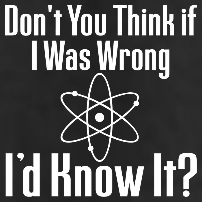 Don't You Think That If I Was Wrong I'd Know It? Microfiber Hand Towel