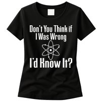 Don't You Think That If I Was Wrong I'd Know It? Women's T-Shirt