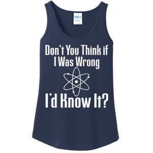 Don't You Think That If I Was Wrong I'd Know It? Ladies Essential Tank