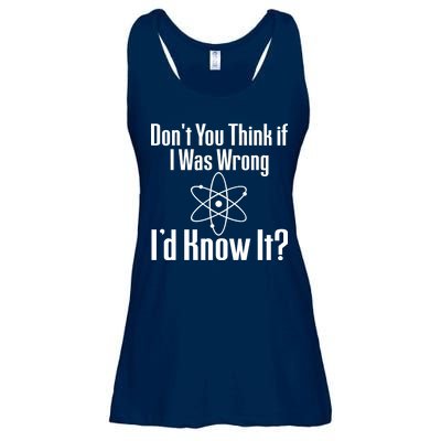 Don't You Think That If I Was Wrong I'd Know It? Ladies Essential Flowy Tank